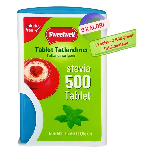 Sweetwell Stevia Sıfır Kalori Tatlandırıcı 500 Tablet - Görsel 4
