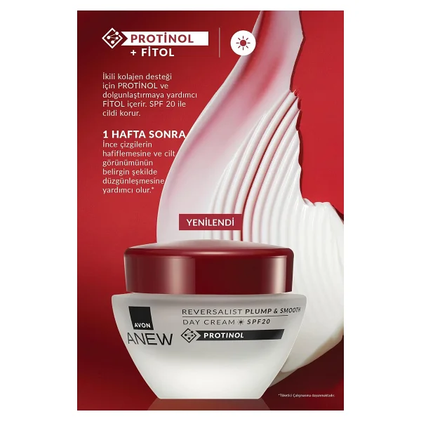 Avon Anew Re versalist Plump & Smooth Gündüz Kremi SPF20 50 Ml. İkili Set - Görsel 5
