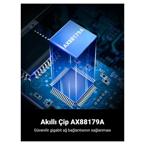 Ugreen USB 3.0 To Rj45 Gigabit Ethernet Dönüştürücü Adaptör Siyah - Görsel 3