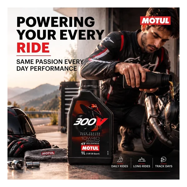 Motul 300v Factory Line Road 10w-40 4t 1 Lt Motosiklet Yağı - Görsel 7
