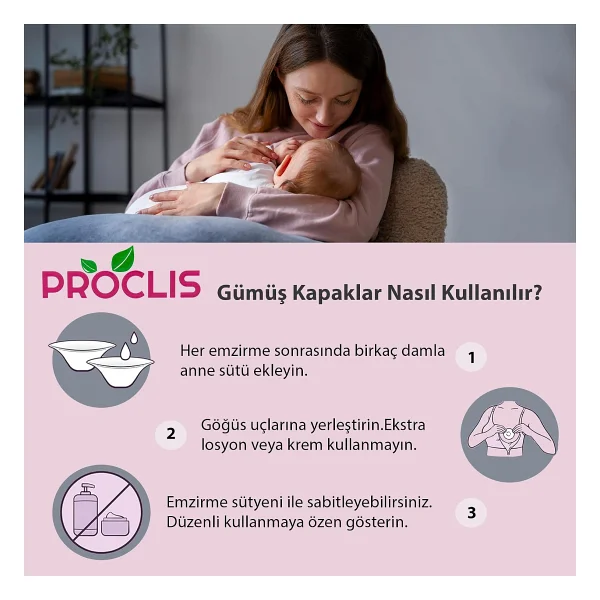 proclis natural eco beauty Koruyucu Gümüş Göğüs Ucu Kapakları, 999 Ayar Parlatılmış Gümüş Göğüs Ucu Koruma Kapakları, Gümüş Meme Kapağı, Göğüs Ucu Koruyucular (X-Large) - Görsel 3
