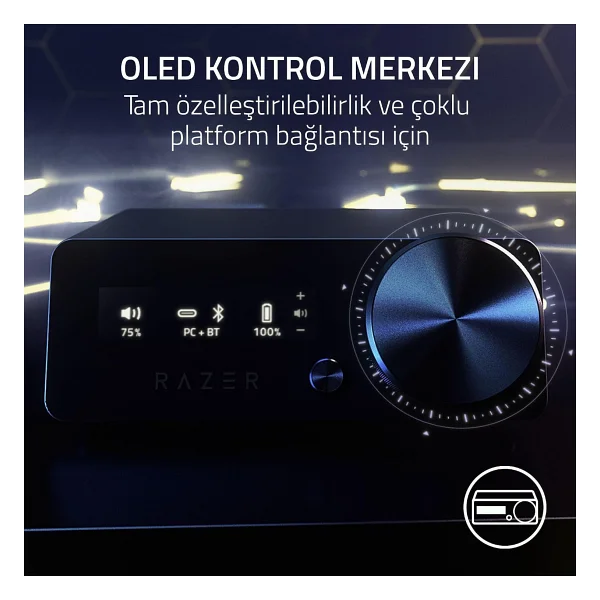 Razer Kraken V4 Pro Rz04-05160100-R3m1 RGB Kablolu/Kablosuz Kulak Üstü Oyuncu Kulaklığı - Görsel 5