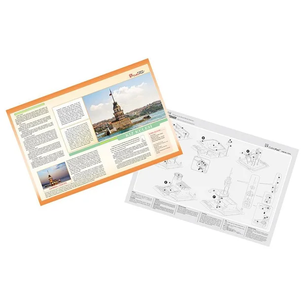 Cubicfun 3d 66 Parça Kız Kulesi Puzzle - Görsel 5
