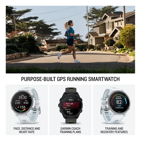 Garmin Forerunner 170 Music Beyaz Akıllı Saat - Görsel 2