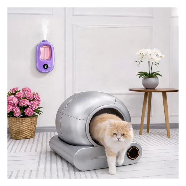 Mioji Smell 2X Yeni Nesil Şarjlı Otomatik Oda Kokusu Makinesi Mor - Lavanta - Görsel 6