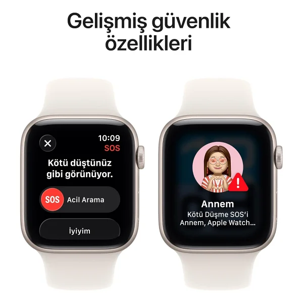 Apple Watch Se 3 GPS + Cellular 44mm Alüminyum Kasa Ve Spor Kordon Akıllı Saat - Görsel 6