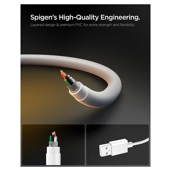 Spigen Aca08715 1 M USB To Type-C Hızlı Şarj Kablosu - Görsel 5