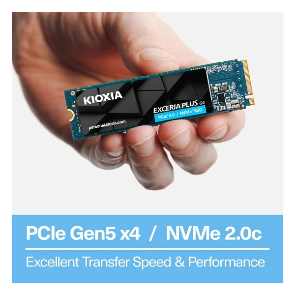 Kioxia Exceria Plus G4 Lvd10z001tg8 Pcı-Express 5.0 1 TB M.2 SSD - Görsel 5