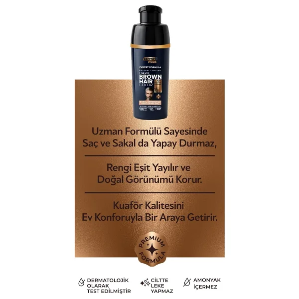 Softto Plus Expert Men Dark Brown Hair Color - Koyu Kahve / Geliştirilmiş Formül / Doğal Görünüm - Görsel 6