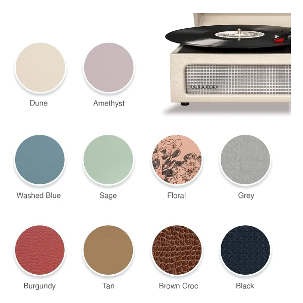 Crosley Voyager Vintage Gri Çantalı Retro Pikap - Görsel 10