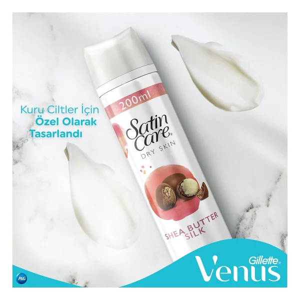 Gillette Venus Satin Care Shea Butter 200 Ml Tıraş Jeli - Görsel 4