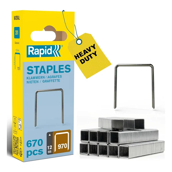 Rapid Zımba teli Tip 970, 6 mm zımba, 1.344 adet, Black & Decker el ve elektrikli zımba makineleri için düz tel kıskaçlar - Görsel 3