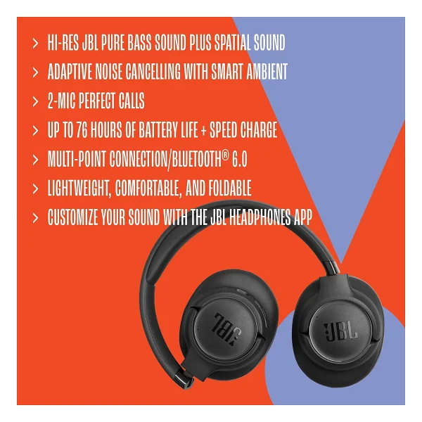 Jbl Tune 780nc ANC Kulak Üstü Bluetooth Kulaklık - Görsel 6