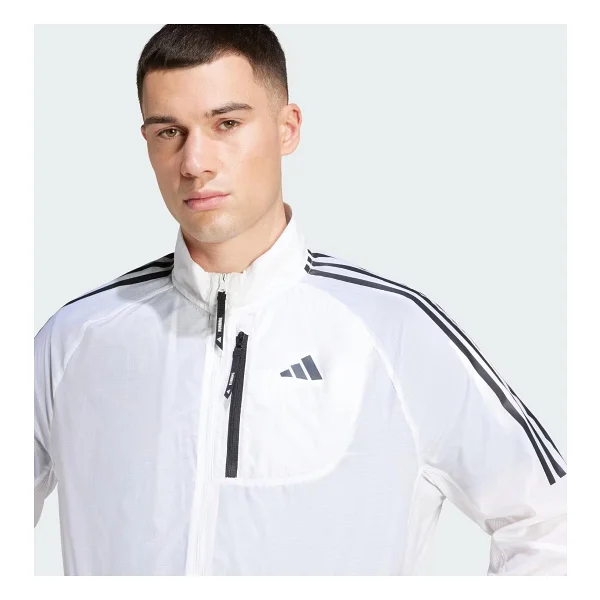 Adidas Own The Run 3-Stripes Packable Erkek Rüzgarlık - Görsel 3