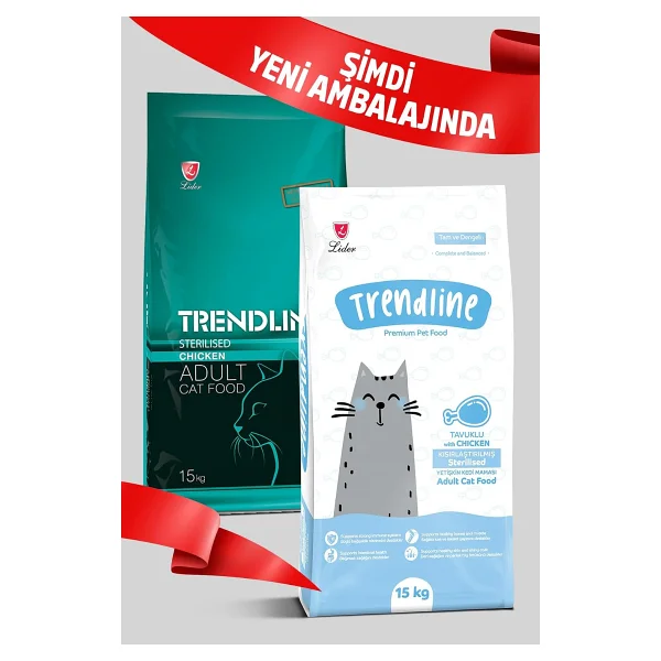 Trendline Tavuklu 15 Kg Kısırlaştırılmış Yetişkin Kedi Maması - Görsel 2