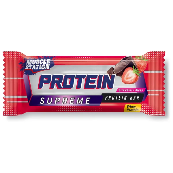 Muscle Station Çilek ve Çikolatalı 24'lü Protein Bar - Görsel 2