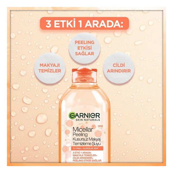 Garnier Micellar Peeling Kusursuz 400 Ml Makyaj Temizleme Suyu - Görsel 10