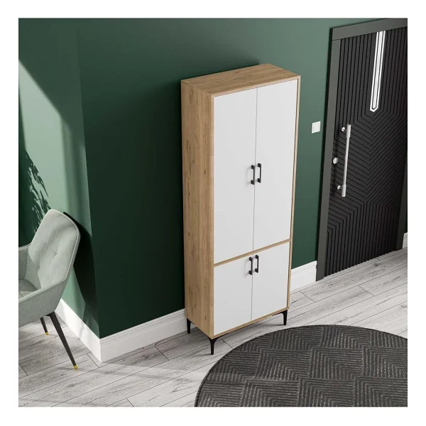 Mezza Royal 5032 Sepet-Beyaz Askılıklı 4 Kapaklı Portmanto - Görsel 6