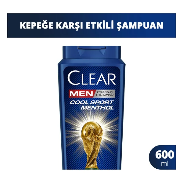 Clear Men Cool Sport Menthol 600 Ml Kepek Şampuanı - Görsel 3