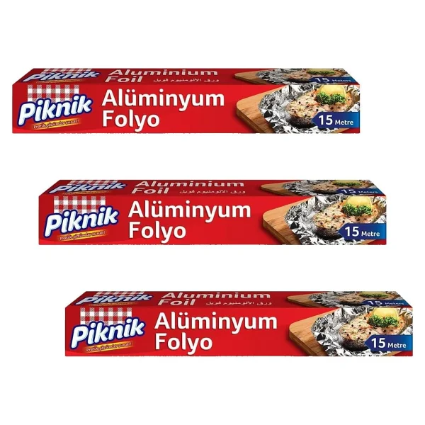 Piknik Alüminyum Folyo 15 M - Görsel 3