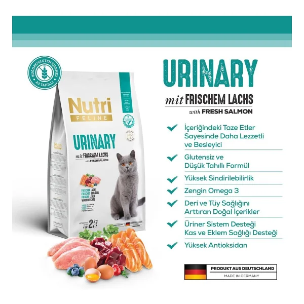 Nutri Feline Urinary Somon Etli 2 Kg Yetişkin Kedi Maması - Görsel 2