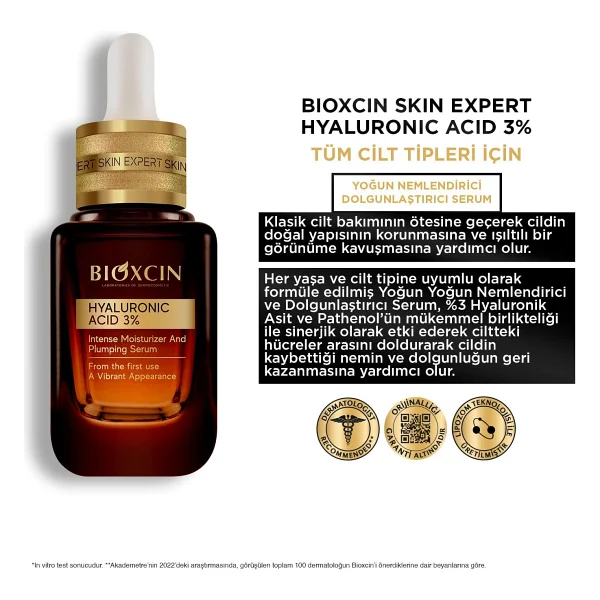 Bioxcin Yoğun Nemlendirici Dolgunlaştırıcı Hlaluronic Acid Serum 30 Ml - Görsel 7