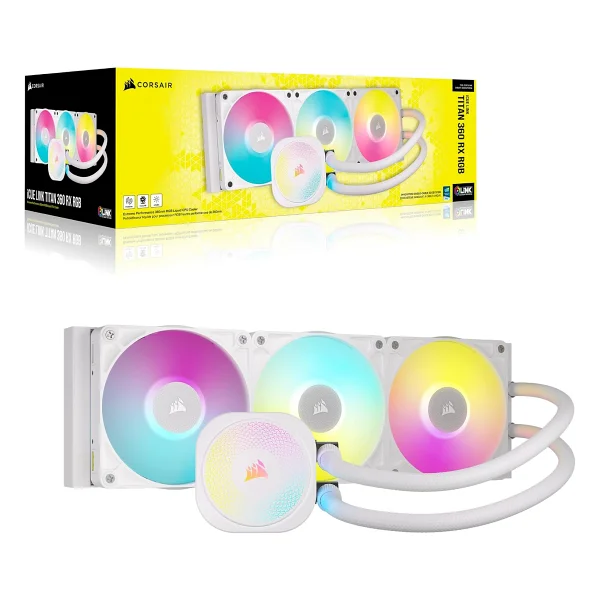 Corsair İcue Link Titan 360 RX RGB Cw-9061021-Ww İşlemci Sıvı Soğutucu - Görsel 7