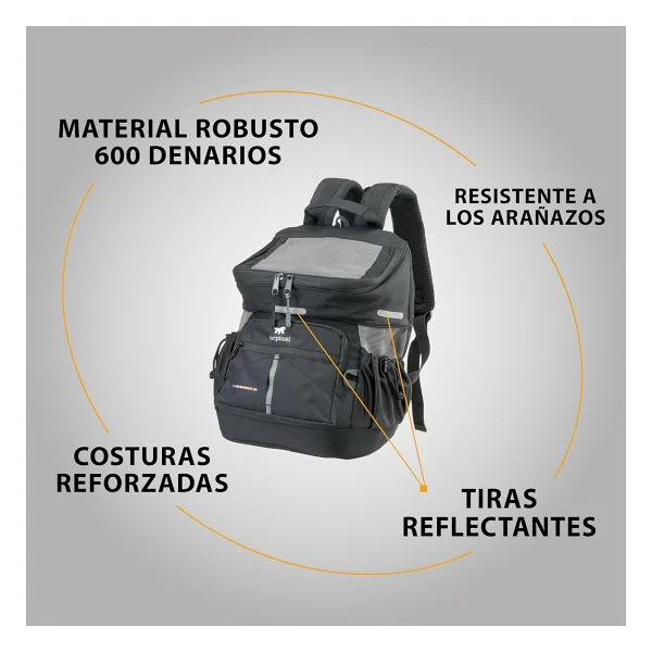 Ferplast Voyager 350 Evcil Hayvan Taşıma Çantası Siyah 29x21x36cm - Görsel 3