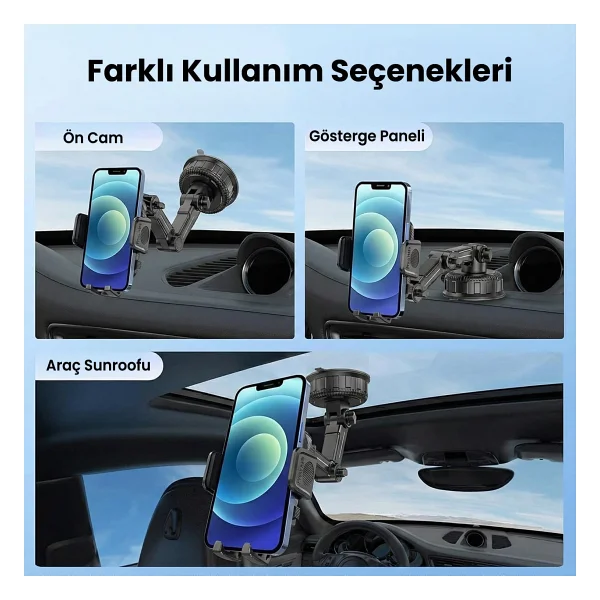 Bix Bxch15 Vakumlu Araç Telefon Tutucu - Görsel 3