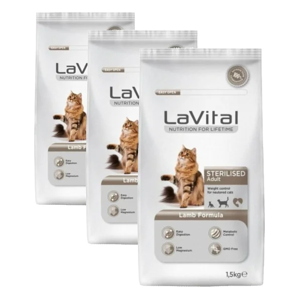 Lavital Somonlu 12 Kg Kısırlaştırılmış Yetişkin Kedi Maması - Görsel 3