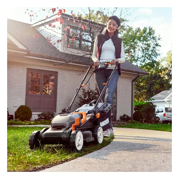 Worx WG927E 40 V Çift Akülü 2 Ah Çim Biçme Makinesi + WG157E.9 Misinalı Kenar Kesme Makinesi - Görsel 7