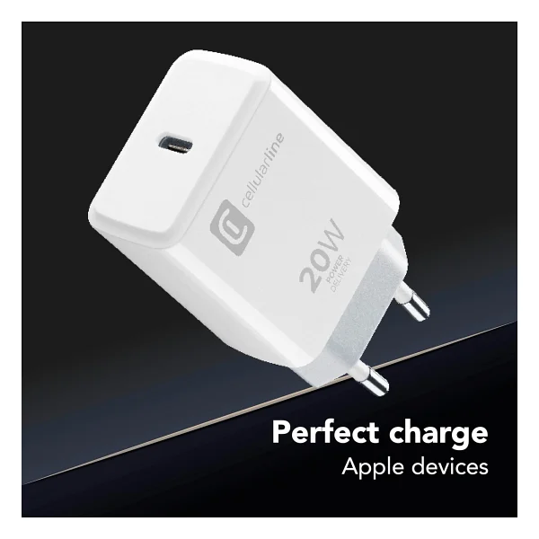 Cellularline Achıphusbcpd20ww 20w Type-C Ev Şarj Adaptörü - Görsel 5