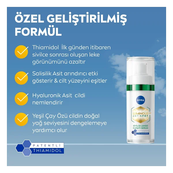 Nivea Luminous630 Sivilce Lekesi Karşıtı 30 Ml Yüz Serumu - Görsel 2