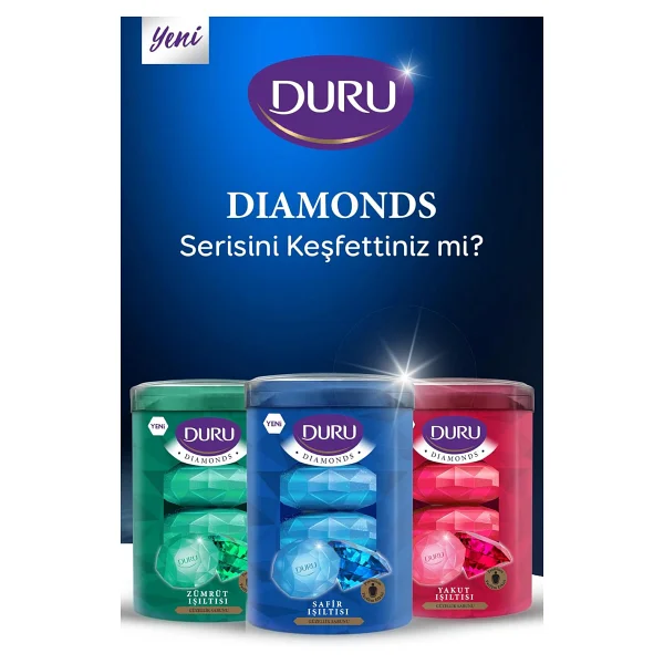 Duru Mystic Blue Diamond 4x90 Gr Sabun - Görsel 3