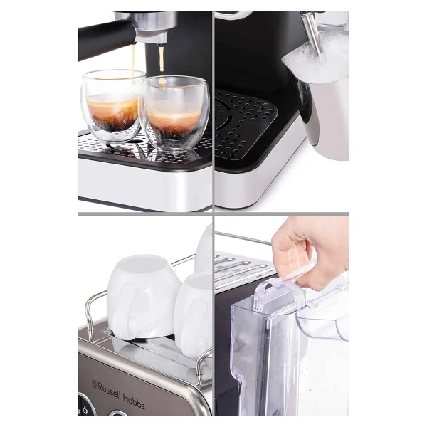 Russell Hobbs Distinctions 26452-56 Titanium Manuel Espresso Makinesi - Görsel 5