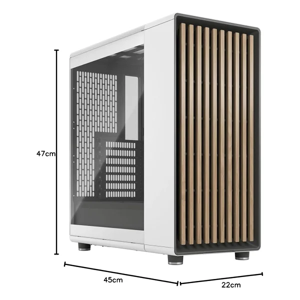 Fractal Design North Tempered Fd-C-Nor1c-04 Fanlı Beyaz Atx Oyuncu Kasası - Görsel 8