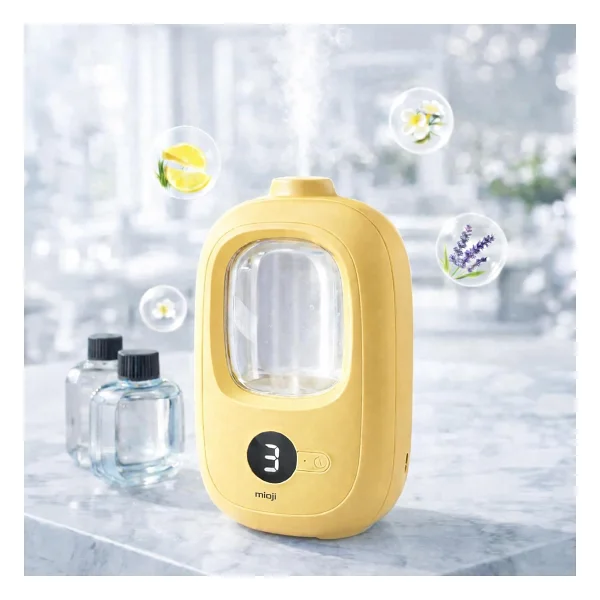 Mioji Smell 2X Yeni Nesil Şarjlı Otomatik Oda Kokusu Makinesi Sarı - Gardenia - Görsel 3