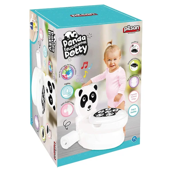 Pilsan Panda Eğitici Lazımlık Educational Potty Tuvalet Siyah - Görsel 3
