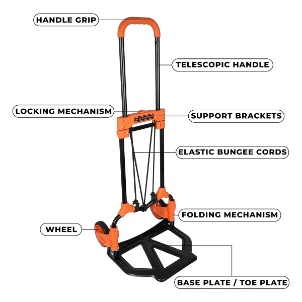 Black+Decker Bh202 90 Kg Katlanır El Arabası - Görsel 5