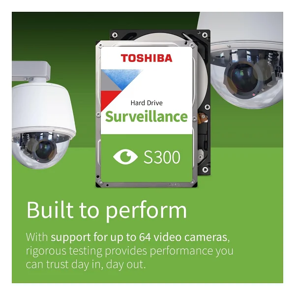 Toshiba S300 2tb Surveillance HDD - 3.5 5400rpm, 128mb Cache, Sata Iıı - Görsel 3