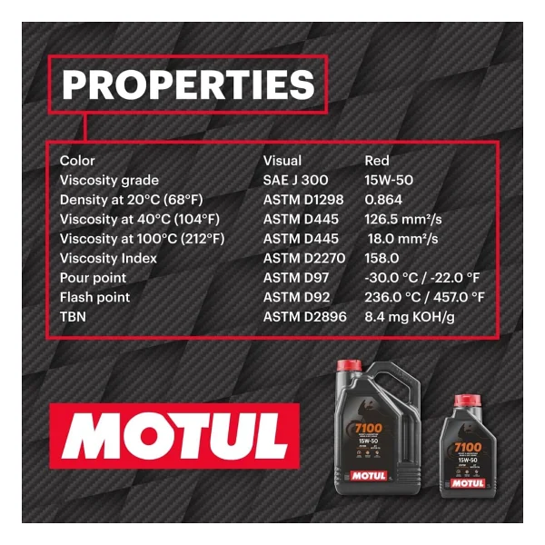 Motul 7100 15w-50 4t 4 Lt Motosiklet Yağı - Görsel 3