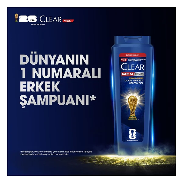 Clear Men Cool Sport Menthol 600 Ml Kepek Şampuanı - Görsel 10