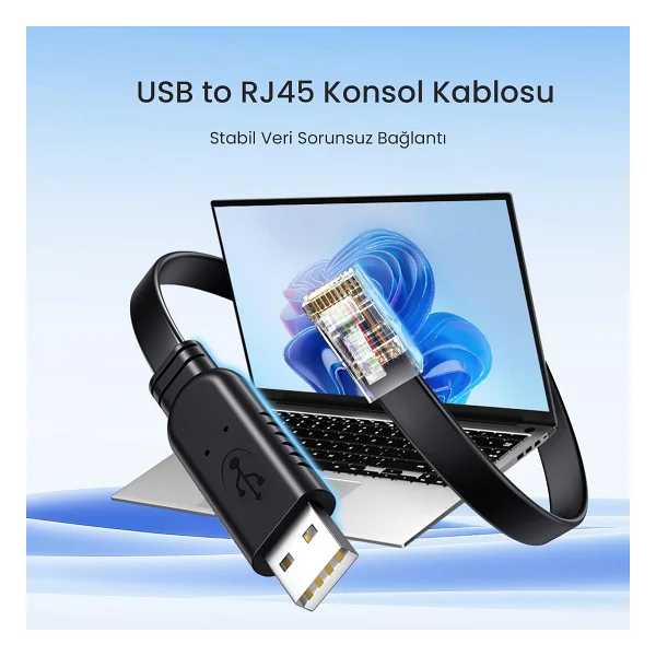 Veggieg USB To Rj45 Console Ftdı-Tf232 Chipset Konsol Kablo - Görsel 2