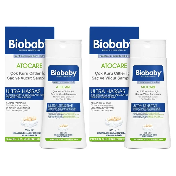BioBaby Atopik Ciltler İçin Bebek Saç ve Vücut Şampuanı 300 ml - Görsel 9
