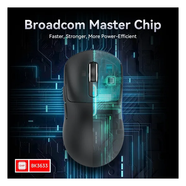 Attack Shark X3 Siyah Şarjlı Makrolu Optik Kablosuz Oyuncu Mouse - Görsel 7