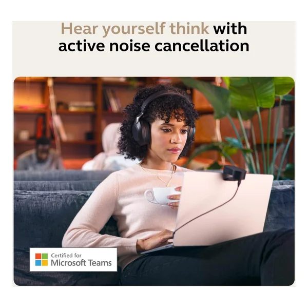 Jabra Evolve2 85 Ms Kulak Üstü Bluetooth Çağrı Merkezi Kulaklığı - Görsel 6