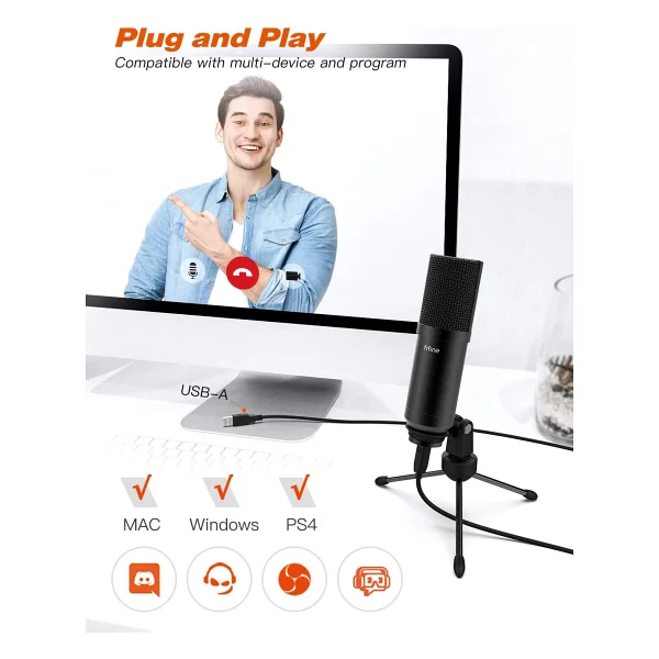 Fifine T732 USB Condenser Mikrofon - Görsel 5