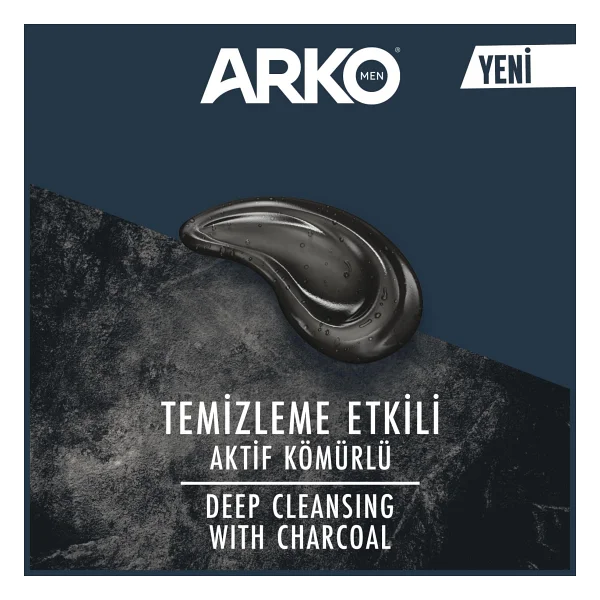 Arko Men Black 2 İn 1 200 Ml Tıraş Jeli - Görsel 2
