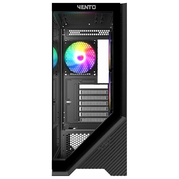 Vento VG4202FL 750W 80+ BR GEN5 4x12CM RGB Fan E-ATX Temperli Cam 2xUSB2.0/1xUSB3.0 Siyah Gaming Kasa - Görsel 2