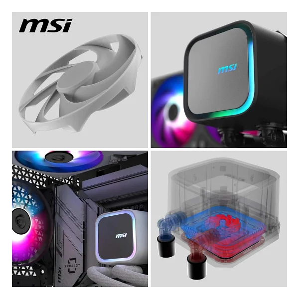 Msı Mag Coreliquid A13 360 Mm Beyaz İşlemci Sıvı Soğutucu - Görsel 4